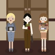 Woman working style icon great for any use Vector EPS10