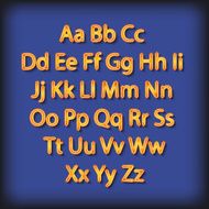 Retro Lightbulb Alphabet Glamorous showtime theatre alphabet Vector illustration N5