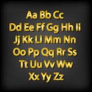 Retro Lightbulb Alphabet Glamorous showtime theatre alphabet Vector illustration N7