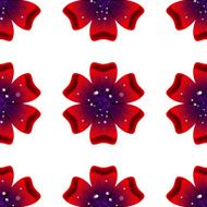 Beautiful rad flower Seamless floral pattern N2