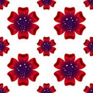 Beautiful rad flower Seamless floral pattern N3
