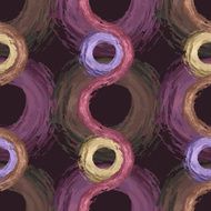 Seamless pattern with abstract lines circles N5