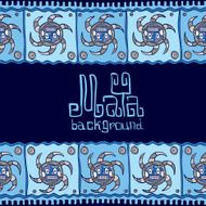 Hand drawn Background in South American Indian Style with Mayan N2