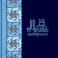 Hand drawn Background in South American Indian Style with Mayan N3