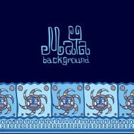 Hand drawn Background in South American Indian Style with Mayan N4