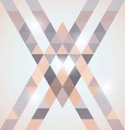 Geometric shining pattern with triangles N5