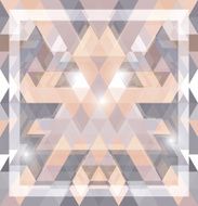 Geometric shining pattern with triangles N6