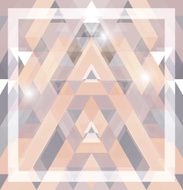 Geometric shining pattern with triangles N8