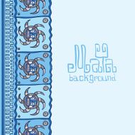 Hand drawn Background in South American Indian Style with Mayan N20