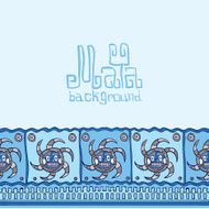 Hand drawn Background in South American Indian Style with Mayan N21