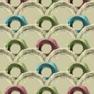 Seamless pattern with abstract lines circles N7