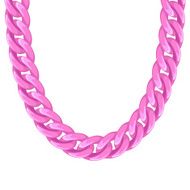 Chunky chain plastic pink necklace or bracelet