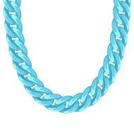 Chunky chain plastic turquoise necklace or bracelet