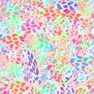 Cheerful decorative tile with rainbow grunge splashes