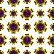 Beautiful green flower Seamless floral pattern N3