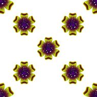 Beautiful green flower Seamless floral pattern N4