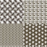 Set of 9 abstract vintage geometric wallpaper N22