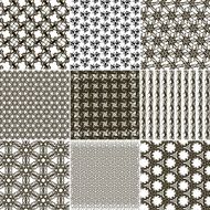 Set of 9 abstract vintage geometric wallpaper N23