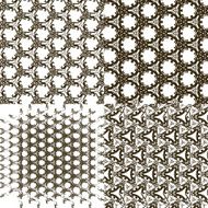 Set of 9 abstract vintage geometric wallpaper N28