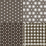 Set abstract vintage geometric wallpaper pattern background N2