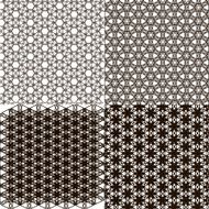 Set of 9 abstract vintage geometric wallpaper N29