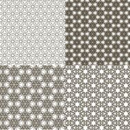 Set of 9 abstract vintage geometric wallpaper N30