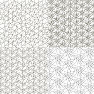 Set of 9 abstract vintage geometric wallpaper N32