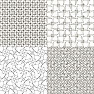 Set of 9 abstract vintage geometric wallpaper N33