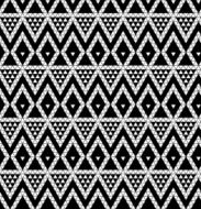 Tribal monochrome lace N22