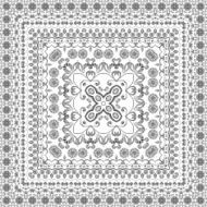 Seamless Outline Floral Pattern