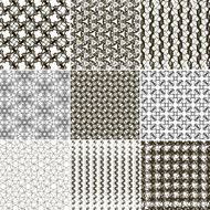 Set of 9 abstract vintage geometric wallpaper N36