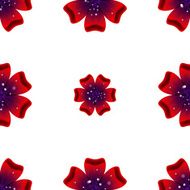 Beautiful rad flower Seamless floral pattern N7