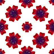 Beautiful rad flower Seamless floral pattern N9