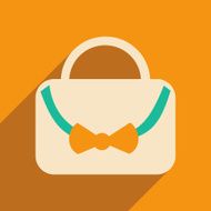Flat with shadow icon and mobile applacation Handbags N2