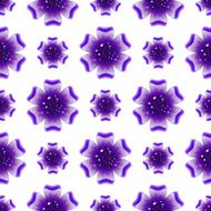 Beautiful violet flower Seamless floral pattern N7