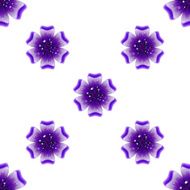 Beautiful violet flower Seamless floral pattern N8