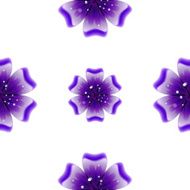 Beautiful violet flower Seamless floral pattern N9