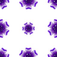 Beautiful violet flower Seamless floral pattern N10