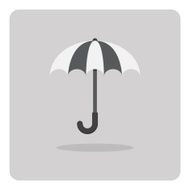 Vector of flat icon umbrella