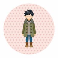 boy man cartoon theme elements N129