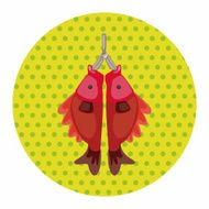 Chinese New Year theme elements fish lucky pendant mean N3