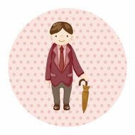 boy man cartoon theme elements N139
