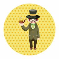 boy man cartoon theme elements N141