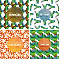 Vector set of colorful seamless geometric patterns Modern stylish abstract N6