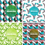 Vector set of colorful seamless geometric patterns Modern stylish abstract N7