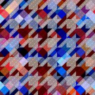 Houndstooth pattern on abstract geometric background N3