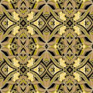Vector Seamless Abstract Tribal Pattern N56