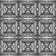Vector Seamless Vintage Black and White Lace Pattern N70