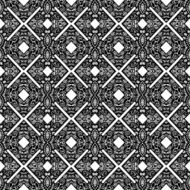 Vector Seamless Vintage Black and White Lace Pattern N71