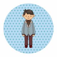 boy man cartoon theme elements vector eps N30